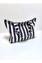 Navy Blue and White Striped Marine Shoulder Bag - 4