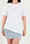 Cotton Asymmetrical Cut Crew Neck t Shirt t Shirt 5867017 - 6