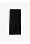 Slim Fit Knot Detailed Double Breasted Tulle Midi Pareo Skirt - 6