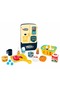 Mini Fridge Kitchen Play Set for Kids with Fruits and Bottles-19PCS -Blue - 3