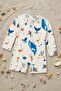 Long Sleeve Ocean Themed Baby Boy Romper Swimsuit - 2
