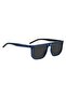 UV Protected Sunglasses Blue Frame Grey Mirror Lens 56mm - HG-1336/G/S-PJP - 3