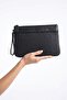 Zenix Black Patterned Women's Clutch Bag - 2