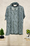 Spiral patterned imported blouse with shawl - 2
