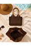 Straw Shoulder Bag & Straw Sun Hat Set |   Summer Beach Vacation Daily Combination Women's Bag - 3