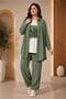 Shirt Collar Triple Pants Suit 21013 - 2