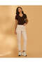 Women Beige Straight Leg Joggeres - 5
