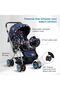 Little Explorer Baby Stroller/Pram for 0–3 Years | Foldable with Reversible Handle | 5-Point Safety Harness - 4