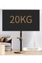 Wooden Floor Monitor Stand with Tray and Wheels for 14-43 inches Screen Monitors or TV, Max Load Bearing 20KG - 7