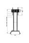 Height Adjustable Mobile Floor TV Stand with Wheels for 32-55 inch LCD LED Screens TV - 7