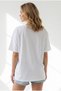 Women's White Pasta Sicilia Printed Boyfriend Cotton T-Shirt Tsh-19001017 - 6