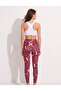Women's Tile Patterned High Waist Sports Leggings Nj175 - 3