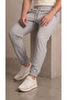 Men's Gray Parachute Fabric Zippered Sweatpants with Back Pockets - 6