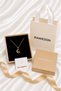 Gift Konspet Steel Crescent Moon Angel Necklace Gift Set |   Gift for a Lover, Gift for a Woman, with Gold Box and Bag - 3