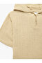 Oversize Short Sleeve Cotton Hooded Muslin Shirt - 3