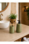 Decorative Bohemian Style 2 Piece Bathroom Set Liquid Soap Dispenser Toothbrush Holder Set - 8