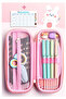 Embossed Compartmented Pencil Holder 1 Piece P-5922 Children's School Pencil Case 3D Cute Cartoon Gift - 3