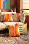 Abstract Colors Patterned 4-Piece Throw Pillow Cover Set