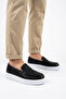 Zrc421 - High Quality Casual Laceless Men's Loafer Black White