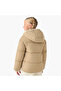 Scalloped Trim Puffer Heavy Jacket with Hood and Button Closure - 4