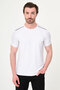 Plain Slim Fit Crew Neck Short Sleeve Men's T-Shirt White - 36890.26Y