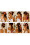 Satin Lycra Patterned 70Cm*70Cm Scarf - 5