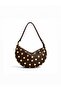 Gold studded women's handbag, shoulder bag, and crossbody bag - 3