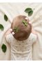 Hairless Baby Hairpin, Pink Green Double Cherry Figured Hairless Baby Hairpin - 2