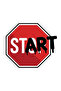 Start Tabela Sticker Car, Motorcycle, Helmet, Laptop, Glass Sticker 13X11 cm
