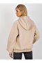 Hanorac Dama Maneca lunga, Guler inalt, ex moda, Bej Casual - 2
