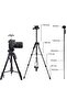 KP-2264 Professional Aluminium Tripod Monopod for All DSLR Cameras (Black) - 2