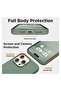 Compatible with iPhone 15 Pro Max Liquid Silicone Full Body Shockproof Protective Case - Calke Green - 4