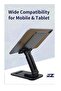 Adjustable ABS Desktop Stand (170x118x30mm) for Phones & Tablets – Universal, Portable, Sturdy Design - 2