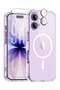 iPhone 17 Clear Case with Tempered Glass & Camera Lens Protector – Shockproof, Anti-Yellowing Full-Coverage Case Compatible with MagSafe