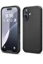 Liquid Silicone iPhone 16 Plus Case Cover - Full Body Protection, Shockproof, Slim, Anti-Scratch, Soft Microfiber Lining (Black)