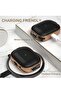 Electroplated Case for AirPods Pro 2nd generation 2022, Dual Side Secure Lock Full Body Shockproof Hard Shell Protective Case Cover with Keychain for AirPods Pro 2 (Black) - 2