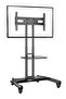 Mobile TV Stand With Lockable Wheels For 32-65 Inch TVs Black