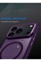 iPhone 17 Pro 5G 2025 Hard Silicone Hybrid Translucent MagSafe Shockproof Case - Eggplant Purple - 4