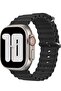 Apple Watch Band Ultra 49mm 45mm 44mm 42mm, Adjustable Loop Silicone Sports Band, Black