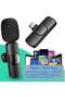 Mini Lavalier Microphone Clip-on Omnidirectional Mic Transmitter Receiver D11123-1—JA Black - 2