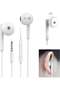 Earphone with an Aux Output and Noise Isolation, Control Buttons With a Microphone White - 6