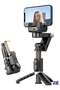 Gimbal Stabilizer for Smartphone with Extendable Selfie Stick and Tripod – 3-Axis Stabilizer