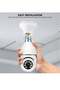 4Pack HD 1080P Wireless Light-Bulb Security Camera, Work with 2.4ghz&5ghz WiFi, Motion Auto Tracking, 2 Way Audio, Spotlight Night Vision, E27 Screw-in CCTV Camera - 5