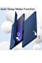 Samsung Galaxy Tab S10 Plus / Tab S9 Plus 12.4-Inch – Soft TPU Tri-Fold Stand Protective Cover Case with S Pen Holder, S Pen Charging Support, Auto Wake/Sleep (Navyblue) - 2