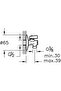Mrt Shop Filtered Intermediate Faucet A45254, Chrome, 2 Pieces 1181802