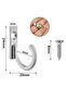 Wall Cabinet Drawer Kitchen Hanger Door Key Keychain Hanger Small Mini Hanger (5 Pcs) - 2