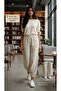 LINEN PANT WITH ELASTIC BELI - 4
