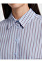 Striped Oversize Women's Shirt Tunic - 3