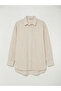 Striped Oversize Poplin Women's Shirt Tunic - 5