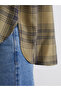 Plaid Poplin Oversized Women's Shirt Tunic - 3
